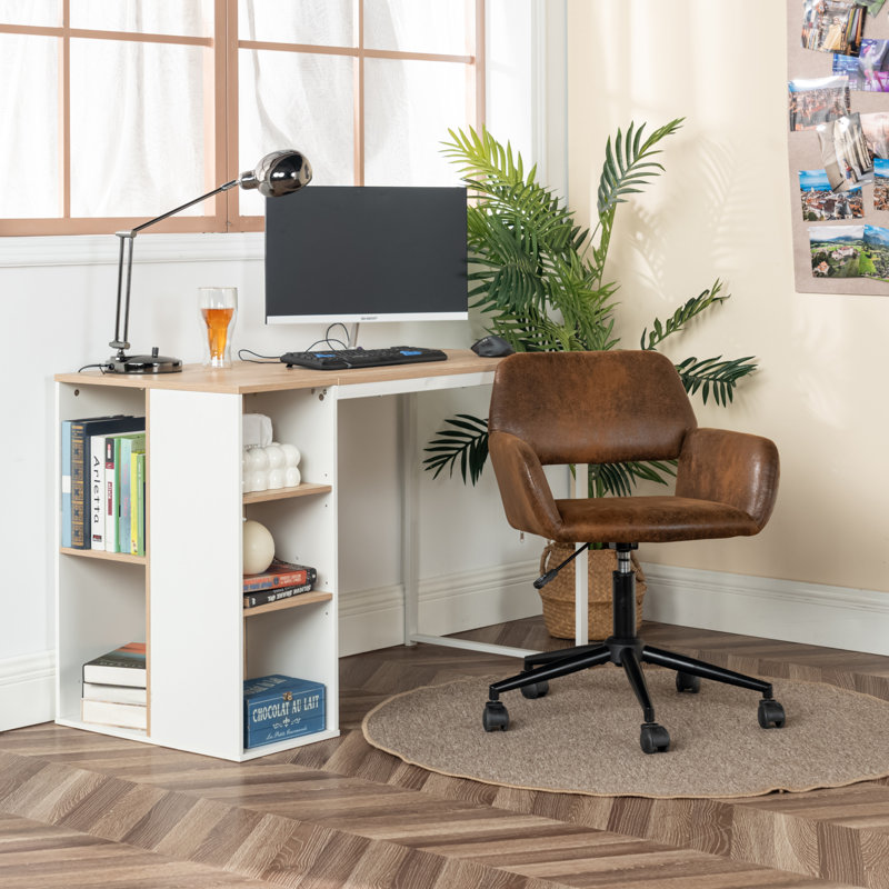 17 Stories Simina Rectangle Writing Desk and Chair Set (1 Desk and 1 ...